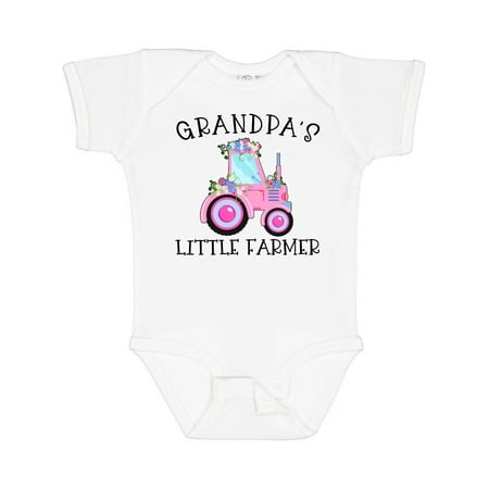 Inktastic Grandpa s Little Farmer- Pink Tractor and Flowers Gift Baby Boy or Baby Girl Bodysuit 
Inktastic Grandpa s Little Farmer- Pink Tractor and Flowers Gift Baby Boy or Baby Girl Bodysuit