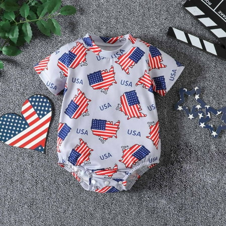 Leutsin Independence Day Baby Unisex Baby Cotton Short Sleeve Bodysuits(0-24 Months)
Leutsin Independence Day Baby Unisex Baby Cotton Short Sleeve Bodysuits(0-24 Months)