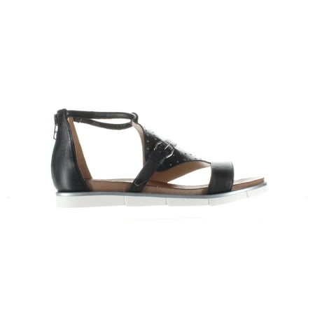 Miz Mooz Womens Kane Black Ankle Strap Sandals EUR 39