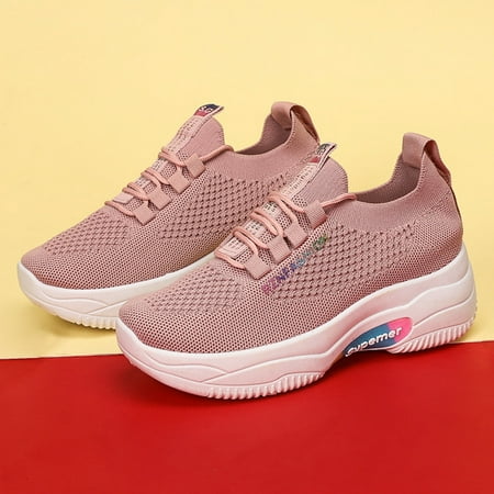 Cathalem Womens Shoes Casual Mesh Laace Up Solid Color Fashion Simple Shoes Running Shoes Sneaker Wedges Shoes for Women Size 5 Pink 6.5
Cathalem Womens Shoes Casual Mesh Laace Up Solid Color Fashion Simple Shoes Running Shoes Sneaker Wedges Shoes for Women Size 5 Pink 6.5