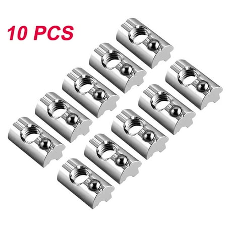 10Pcs Sliding Blocks Aluminum Spring Ball M8 Nut Solar PV Attachment