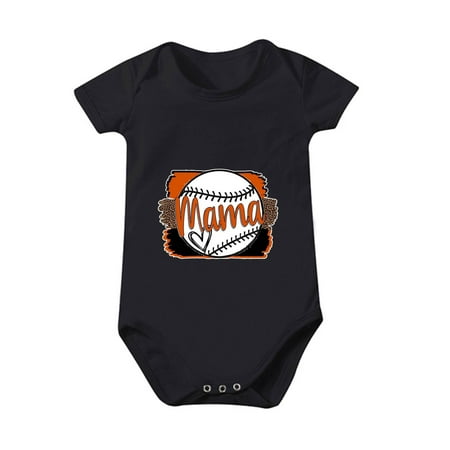 YANHAIGONG Toddler Baby Boys Girl Comfortable Mother s Day Baseball Print Short Sleeve Romper Jumpsuit
YANHAIGONG Toddler Baby Boys Girl Comfortable Mother s Day Baseball Print Short Sleeve Romper Jumpsuit