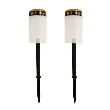 Lomubue 2Pcs Outdoor Cemetery Ritual Waterproof Candle Lamp Solar Powered Eletric Light
Lomubue 2Pcs Outdoor Cemetery Ritual Waterproof Candle Lamp Solar Powered Eletric Light