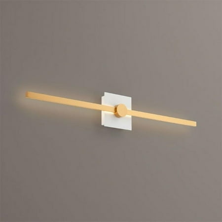32 inch 18W 1 Led Bathroom Light Fixture-White/Industrial Brass Finish Bailey Street Home 766-Bel-4591306
32 inch 18W 1 Led Bathroom Light Fixture-White/Industrial Brass Finish Bailey Street Home 766-Bel-4591306