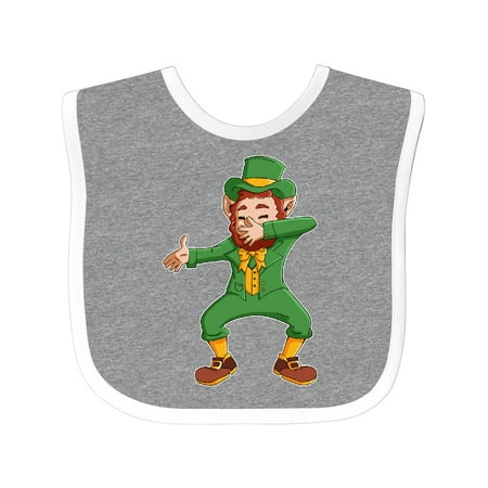 Inktastic St. Patrick s Day Dabbing Leprechaun Gift Baby Boy or Baby Girl Bib