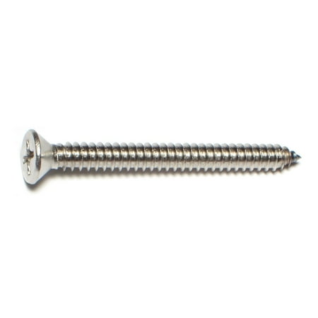 #14 x 2-1/2 18-8 Stainless Steel Phillips Flat Head Sheet Metal Screws SMSFSS-292
#14 x 2-1/2 18-8 Stainless Steel Phillips Flat Head Sheet Metal Screws SMSFSS-292