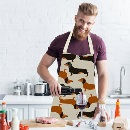 NIUREDLTD Adult Cotton And Linen Apron Animal Series Printed Apron Household Cleaning Coverall Sausage Dog Apron Parent Child Apron
NIUREDLTD Adult Cotton And Linen Apron Animal Series Printed Apron Household Cleaning Coverall Sausage Dog Apron Parent Child Apron