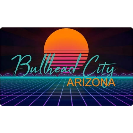Bullhead City Arizona 4 X 2.25-Inch Fridge Magnet Retro Neon Design