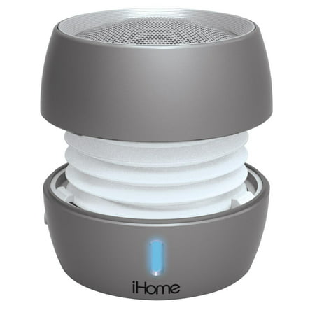 Ihome Ibt73 Speaker System - Portable - Battery Rechargeable - Wireless Speaker (s) - Silver - Bluetooth - Usb - Wireless Audio Stream, Rechargeable Battery, Built-in Battery (ibt73sc)