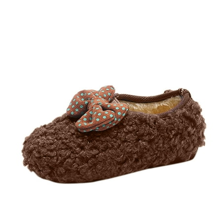 Yinguo Fashion Winter Children Boots Girls Flat Bottom Non Slip Cotton Shoes Solid Color Plush Warm Cute Bow Knot Comfortable Slip On
Yinguo Fashion Winter Children Boots Girls Flat Bottom Non Slip Cotton Shoes Solid Color Plush Warm Cute Bow Knot Comfortable Slip On