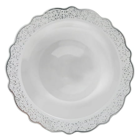Confetti Collections White & Silver 12 Oz Soup Bowl: Qty 500