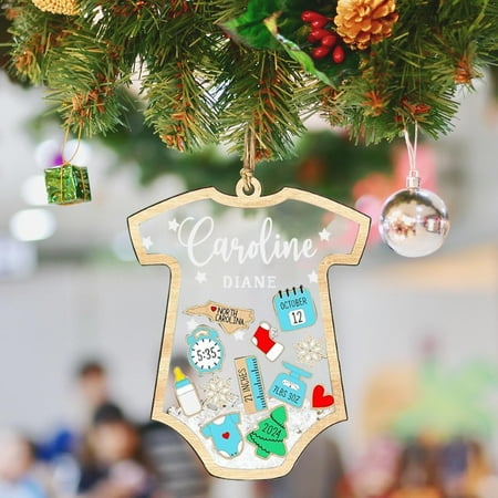 ruchs Personalized Onesie Shape Custom Babys 1st Christmas Ornament 2024 Baby Name Birthdate Weight Height for Newborn Girl Boy Keepsake Ornament Pack 1
ruchs Personalized Onesie Shape Custom Babys 1st Christmas Ornament 2024 Baby Name Birthdate Weight Height for Newborn Girl Boy Keepsake Ornament Pack 1