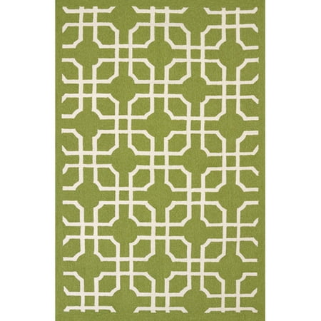 Wrought Studio Templin Atrium Handmade Green Indoor/Outdoor Area Rug
