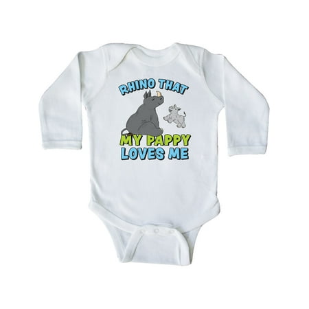 Inktastic Rhino That My Pappy Loves Me with Cute Rhinos Gift Baby Boy or Baby Girl Long Sleeve Bodysuit
Inktastic Rhino That My Pappy Loves Me with Cute Rhinos Gift Baby Boy or Baby Girl Long Sleeve Bodysuit