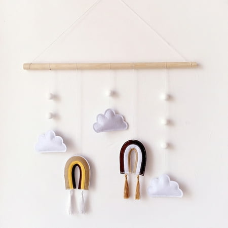 Home Wall Decoration Wooden Stick Cloud Rainbow Pendant Wall Hanging Ornament Decor New
Home Wall Decoration Wooden Stick Cloud Rainbow Pendant Wall Hanging Ornament Decor New