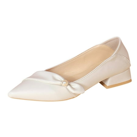 Sandals Women Sandals For Women Ladies Chunky Heel High Heel Casual Shoes With Pointed Toes Womens Sandals Pu Beige 37