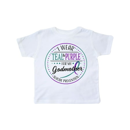 Inktastic Suicide Prevention- I Wear Teal and Purple for My Godmother Gift Toddler Boy or Toddler Girl T-Shirt
Inktastic Suicide Prevention- I Wear Teal and Purple for My Godmother Gift Toddler Boy or Toddler Girl T-Shirt