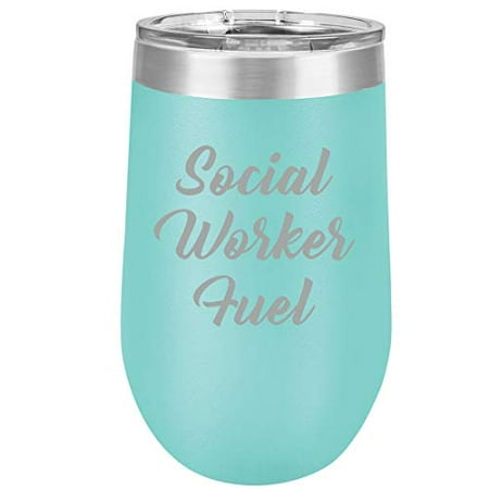 16 oz Double Wall Vacuum Insulated Stainless Steel Stemless Wine Tumbler Glass Coffee Travel Mug With Lid Social Worker Fuel (Teal)
16 oz Double Wall Vacuum Insulated Stainless Steel Stemless Wine Tumbler Glass Coffee Travel Mug With Lid Social Worker Fuel (Teal)