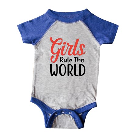 Inktastic Girls Rule the World Gift Baby Boy or Baby Girl Bodysuit