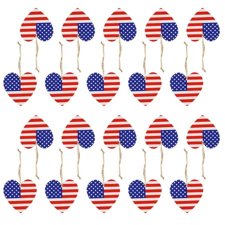 NUOLUX 20pcs Exquisite Independence Day Wooden Pendants Wooden Decors Festival Decors
NUOLUX 20pcs Exquisite Independence Day Wooden Pendants Wooden Decors Festival Decors
