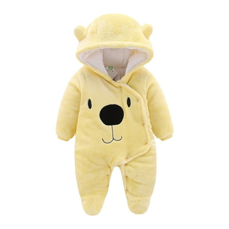 Baby clothes Newborn Baby Girl Boy Solid Cartoon Bear Velvet Hooded Jumpsuit Romper Clothes CHMORA
Baby clothes Newborn Baby Girl Boy Solid Cartoon Bear Velvet Hooded Jumpsuit Romper Clothes CHMORA