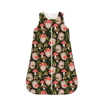 Fotbe Edgehog and Mushrooms Pattern Sleep Sack - Baby Wearable Blanket with Zipper Extra Soft Cotton Sleeveless Sleeping Bag for Infants-X-Large
Fotbe Edgehog and Mushrooms Pattern Sleep Sack - Baby Wearable Blanket with Zipper Extra Soft Cotton Sleeveless Sleeping Bag for Infants-X-Large