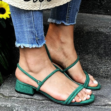 Sehao Women s sandals Sandals for Women Ladies Solid High Heels Casual Shoes Sandals Bag&Shoes Accessory Green 39
Sehao Women s sandals Sandals for Women Ladies Solid High Heels Casual Shoes Sandals Bag&Shoes Accessory Green 39
