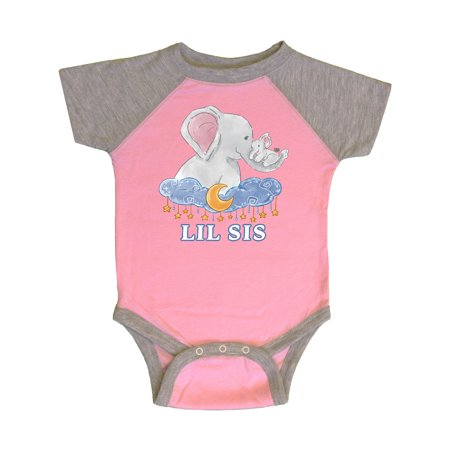 Inktastic Lil Sis Cute Elephants with Moon and Stars Gift Baby Boy or Baby Girl Bodysuit
Inktastic Lil Sis Cute Elephants with Moon and Stars Gift Baby Boy or Baby Girl Bodysuit