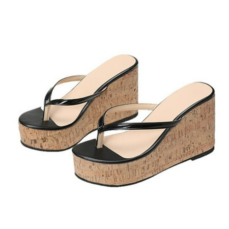 Women s Platform Slippers High-Heeled Flip Flops Summer New Style Fashion Light and Comfortable Shoes New
Women s Platform Slippers High-Heeled Flip Flops Summer New Style Fashion Light and Comfortable Shoes New