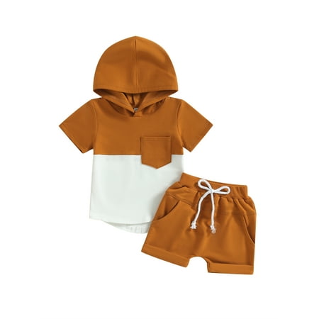 Coduop Toddler Boys Summer Outfits Set Short Sleeve Hooded T-shirt and Elastic Shorts 2Pcs Set
Coduop Toddler Boys Summer Outfits Set Short Sleeve Hooded T-shirt and Elastic Shorts 2Pcs Set