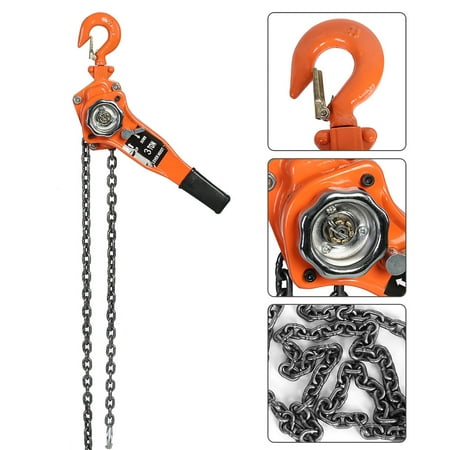 Manual Block Lift Chain Tool Alloy Steel Orange Galvanized Manganese For Garden For Car