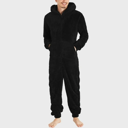 Men Artificial Wool Long Sleeve Pajamas Casual Solid Color Zipper Loose Hooded Jumpsuit Pajamas Casual Winter Warm Rompe 1 Piece Suit Fleece On Sleepwear
Men Artificial Wool Long Sleeve Pajamas Casual Solid Color Zipper Loose Hooded Jumpsuit Pajamas Casual Winter Warm Rompe 1 Piece Suit Fleece On Sleepwear