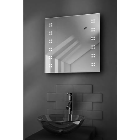 Alpha Ultra-Slim LED Bathroom Mirror With Demister Pad & Sensor k37