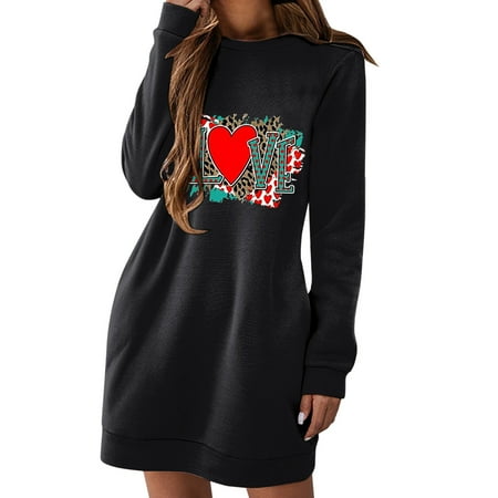 koaiezne Women Casual Dresses Round Neck Sweatshirt Long Sleeve Love Sweatshirt Mini Dress Valentines Gift For Womens Formal Maxi Dress Dress Shoe for Women Evening
koaiezne Women Casual Dresses Round Neck Sweatshirt Long Sleeve Love Sweatshirt Mini Dress Valentines Gift For Womens Formal Maxi Dress Dress Shoe for Women Evening