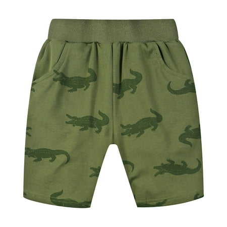 

Baby Boys Shorts Solid Color Slacks Dinosaur Summer Beach Black Gray Dailywear Streetwear Cozy Short Pants