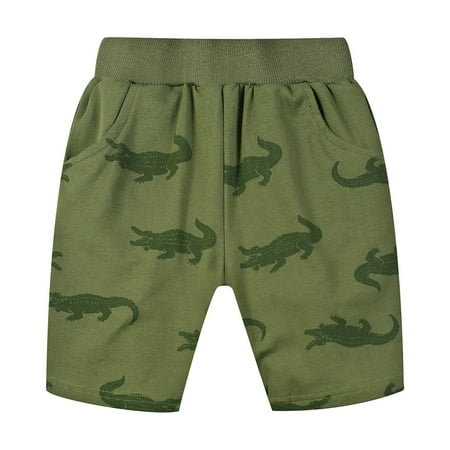 

Baby Boys Shorts Solid Color Slacks Dinosaur Summer Beach Black Gray Dailywear Streetwear Cozy Short Pants