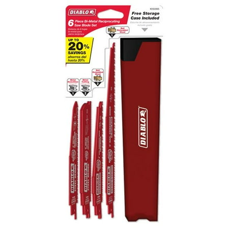 New Diablo DS006S Reciprocating Steel/Demolition Blade Set 6-Piece Each