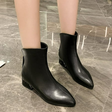 ZMHEGW Boots For Women Artificial Leather Solid Color Autumn Thick Sole Square Heels Zipper Short Booties Pointed Toe Boots Shoes
ZMHEGW Boots For Women Artificial Leather Solid Color Autumn Thick Sole Square Heels Zipper Short Booties Pointed Toe Boots Shoes