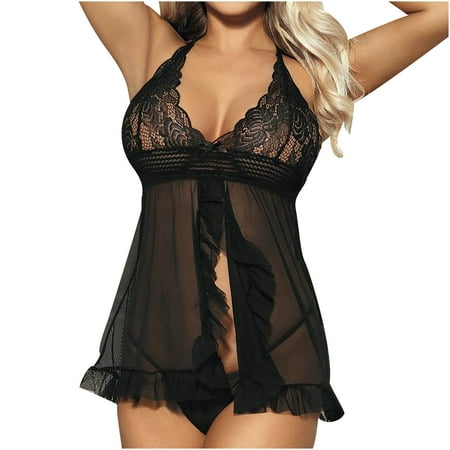 Womens Lingerie Set Women Black Sexy Mesk Perspective Sheer Lace Mesh Halter Lingerie Underpants Set Lace Set Lingerie Lingerie Black Lace Christmas Lingerie for Women Sexy
Womens Lingerie Set Women Black Sexy Mesk Perspective Sheer Lace Mesh Halter Lingerie Underpants Set Lace Set Lingerie Lingerie Black Lace Christmas Lingerie for Women Sexy