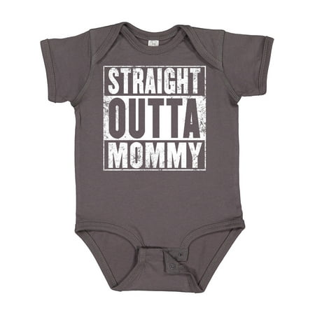 Inktastic Straight Outta Mommy Funny Gift Baby Boy or Baby Girl Bodysuit