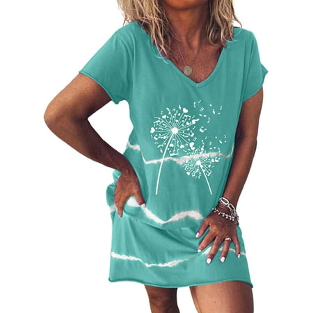Capreze Womens Comfy Soft Pajamas Sleep Shirt Dress Casual Short Sleeve V Neck Nightgown Sleepwear S-5XL
Capreze Womens Comfy Soft Pajamas Sleep Shirt Dress Casual Short Sleeve V Neck Nightgown Sleepwear S-5XL