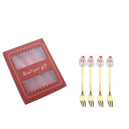 Guoxxzi Christmas Decorations Clearance Stainless Steel Fork Creationary Christmas Tableware Coffee Fork Dessert Fork Gift Box Set
Guoxxzi Christmas Decorations Clearance Stainless Steel Fork Creationary Christmas Tableware Coffee Fork Dessert Fork Gift Box Set