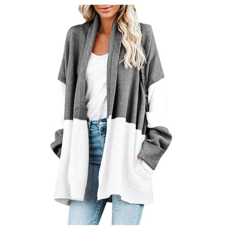 nsendm Women S Striped Jacket Bat Sleeve Long Sleeve Front Cardigan Casual Knitted Sweater Maternity Anorak Coat Grey X-Large
nsendm Women S Striped Jacket Bat Sleeve Long Sleeve Front Cardigan Casual Knitted Sweater Maternity Anorak Coat Grey X-Large