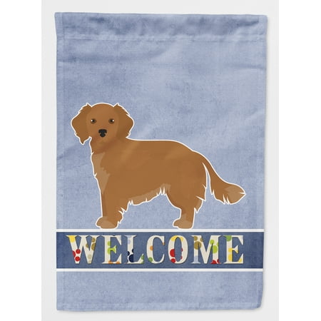 Small Greek Domestic Dog Kokoni Welcome Flag Canvas House Size