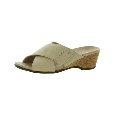 Vionic Womens Paradise Leticia Lzrd Open Toe Slip On Wedge Sandals
