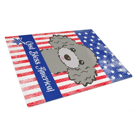 Caroline s Treasures God Bless Flag with Silver Gray Poodle Glass Cutting Board Large
Caroline s Treasures God Bless Flag with Silver Gray Poodle Glass Cutting Board Large