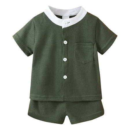 Toddler Boys Short Sleeve Solid Color T-Shirt Tops And Shorts Kids 2PCS Sets Outfits Child Clothing Streetwear Dailywear Outwear
Toddler Boys Short Sleeve Solid Color T-Shirt Tops And Shorts Kids 2PCS Sets Outfits Child Clothing Streetwear Dailywear Outwear