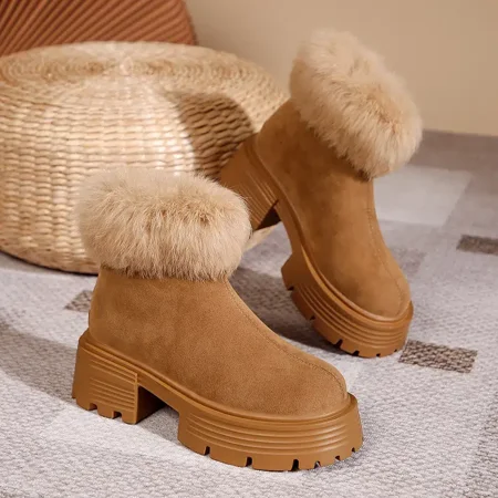 Women‘s Fashion Fuzzy Snow Boots Solid Color Round Toe Casual Boots Fall Winter Warm Boots
Women‘s Fashion Fuzzy Snow Boots Solid Color Round Toe Casual Boots Fall Winter Warm Boots