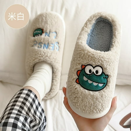 CoCopeaunt Women Men Winter Cotton Slippers Home Indoor Lovely Dinosaur Warm Thick Bottom Couple Plush Slippers Household Non-slip Slides
CoCopeaunt Women Men Winter Cotton Slippers Home Indoor Lovely Dinosaur Warm Thick Bottom Couple Plush Slippers Household Non-slip Slides