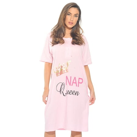 Just Love Short Sleeve Nightgown Sleep Dress for Women (Light Pink - Nap Queen Large) 
Just Love Short Sleeve Nightgown Sleep Dress for Women (Light Pink - Nap Queen Large)